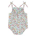 Baby Girls Green Floral Bodysuit Set, 1, hi-res