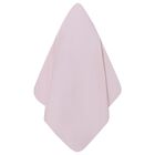 Baby Girls Pink Bow Hooded Towel, 2, hi-res