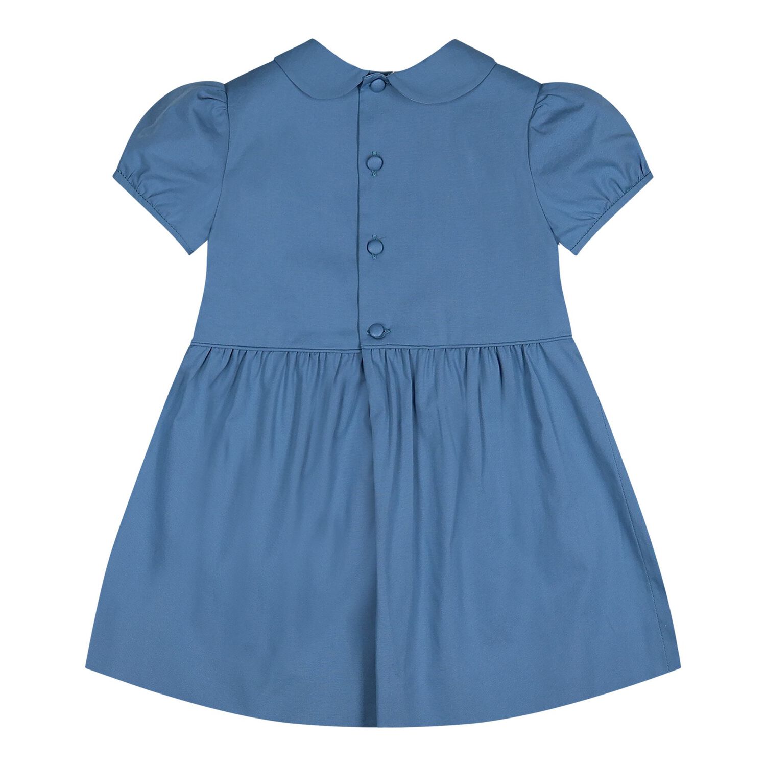 Baby Girls Blue GG Logo Dress, 1, hi-res