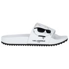 Girls White Choupette Sliders, 1, hi-res