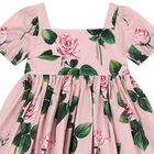 Baby Girls Pink Rose Dress Set, 1, hi-res