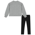 Girls Grey & Black Leggings set, 1, hi-res