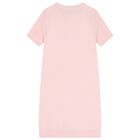 Girls Pink Diamantes Logo Dress, 1, hi-res