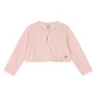 Younger Girls Pink Knitted Cardigan, 2, hi-res