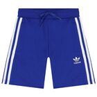 White & Blue Disney Logo Shorts Set, 1, hi-res