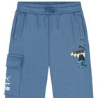 Boys Blue Trolls Logo Joggers, 1, hi-res