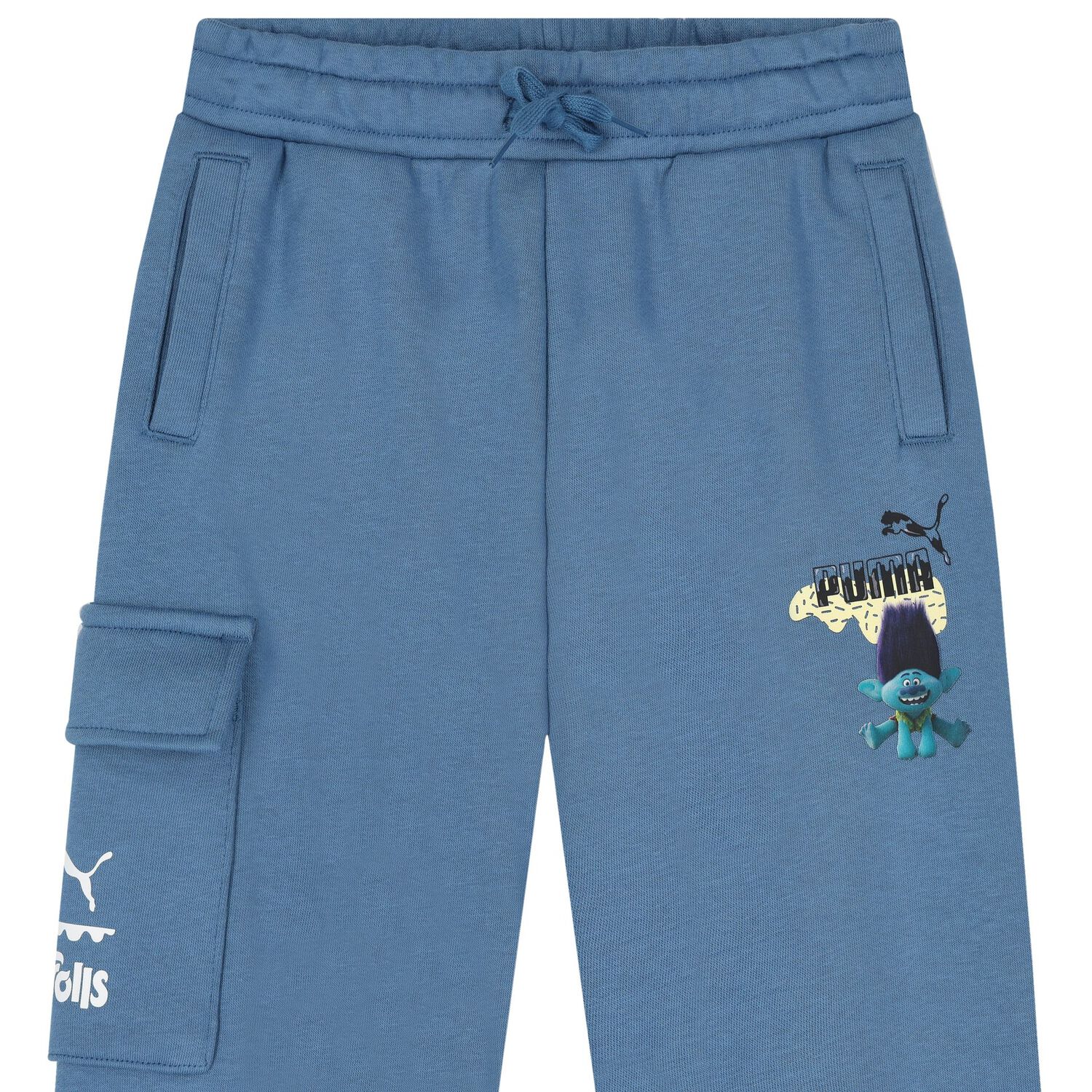 Boys Blue Trolls Logo Joggers, 1, hi-res image number null
