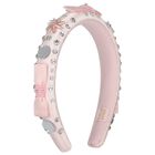 Girls Pink Embellished Headband, 1, hi-res