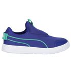 Boys Blue Courtflex v3 Slip On Trainers, 1, hi-res