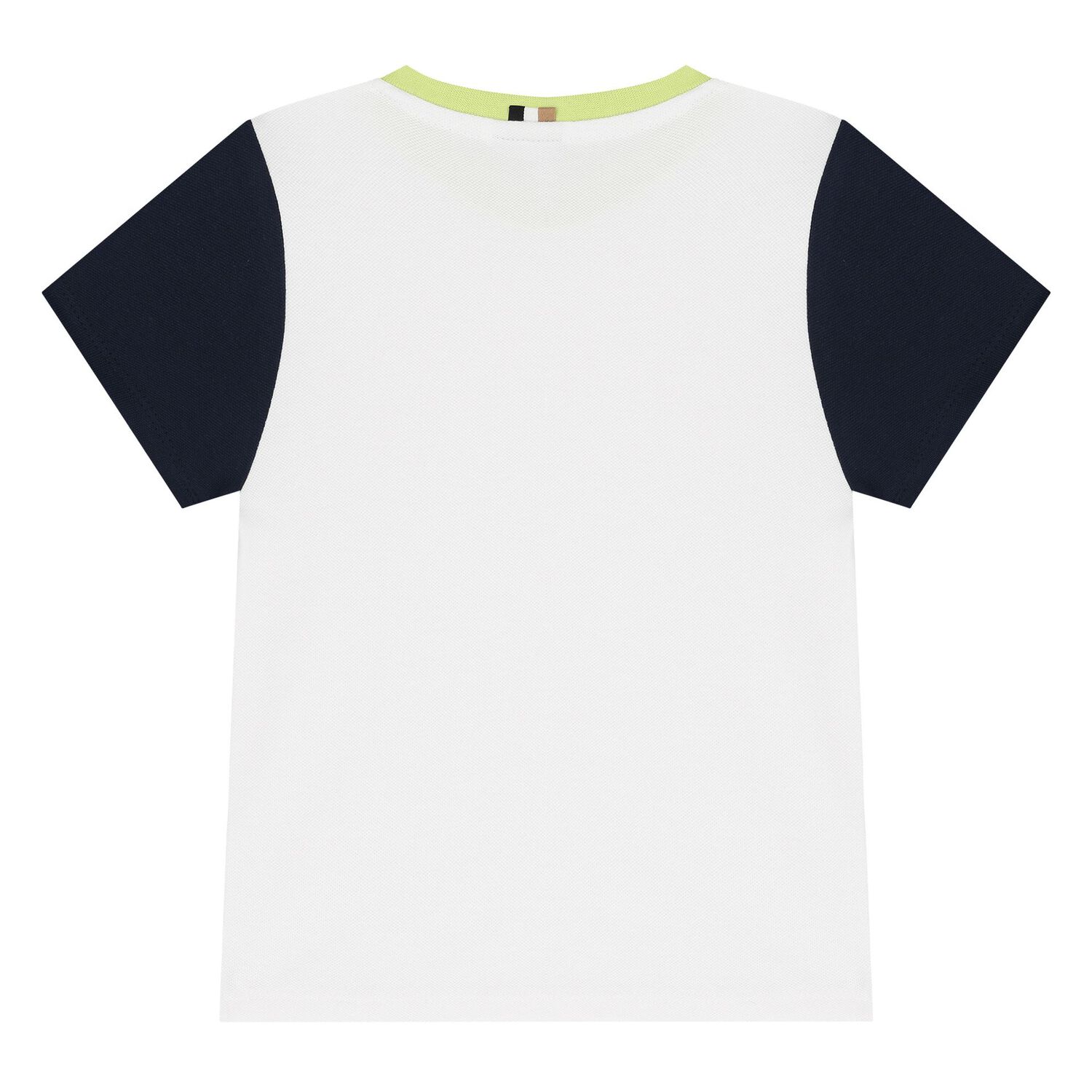 Younger Boys White Logo T-Shirt, 1, hi-res