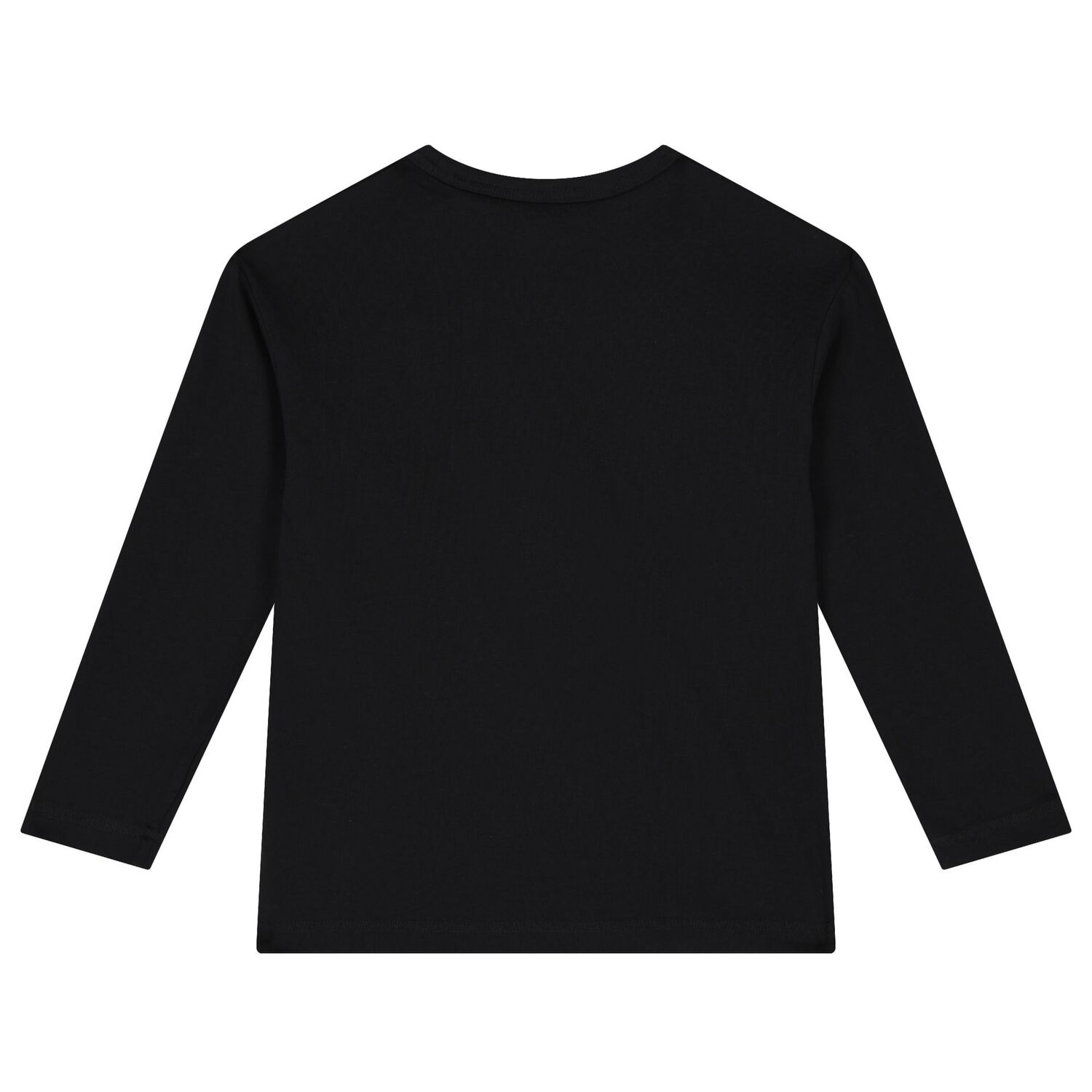 Boys Black Logo Long Sleeve Top, 1, hi-res image number null