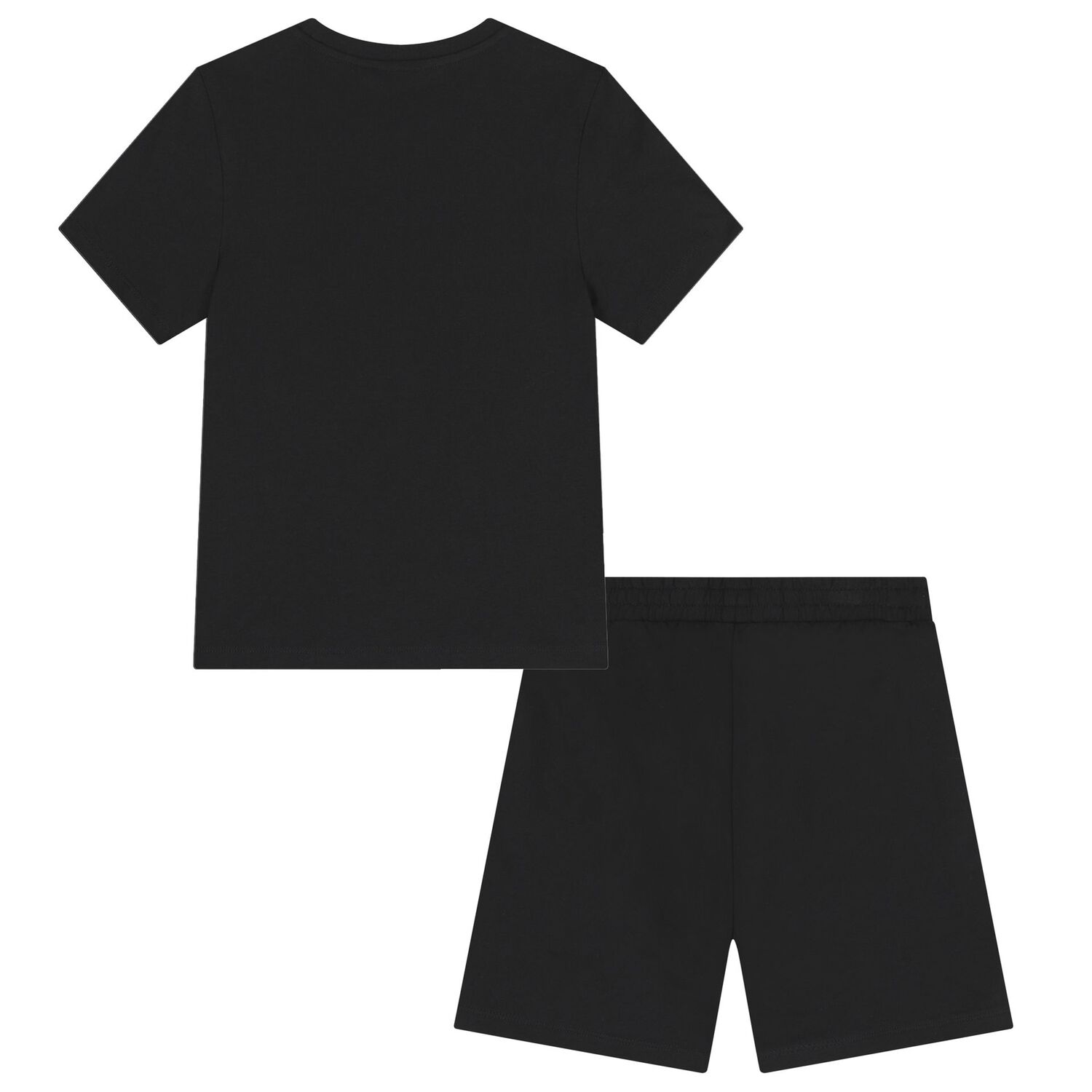 Boys Black Logo Shorts Set, 4, hi-res