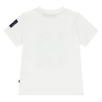 Younger Boys White Logo T-Shirt