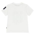 Younger Boys White Logo T-Shirt, 1, hi-res