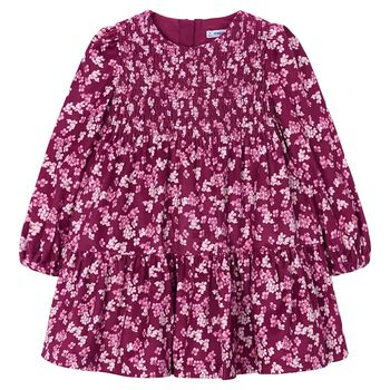 Girls Red Floral Dress