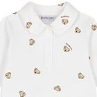 White Teddy Bear Babysuit Gift Set, 1, hi-res