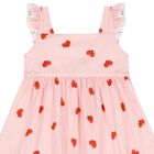 Girls Pink Heart Dress, 1, hi-res