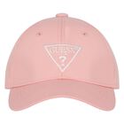Girls Pink Logo Cap, 1, hi-res