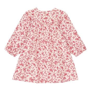 Baby Girls Ivory & Pink Floral Dress