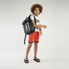 Boys Black Logo Shorts, 3, hi-res