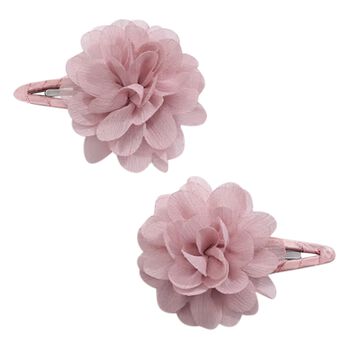 Girls Pink Flower Hairclips ( 2-Pack )