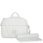 Baby Girls White Logo Changing Bag, 1, hi-res