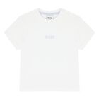 Baby Boys White & Blue Logo Shorts Set, 1, hi-res