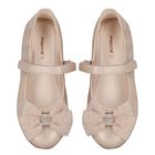 Girls Pink Bow Shoes, 4, hi-res