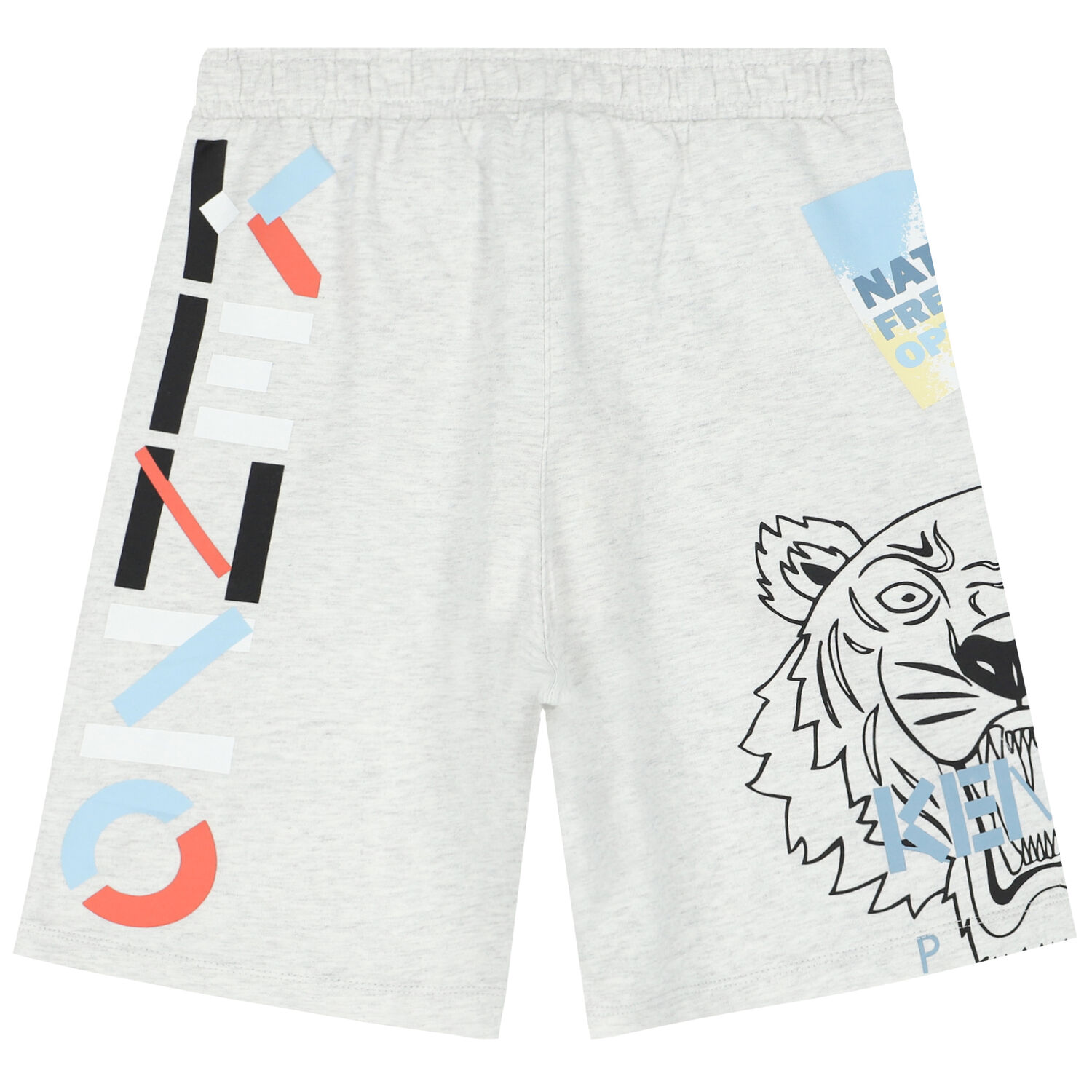 Boys Grey Logo Shorts, 1, hi-res image number null