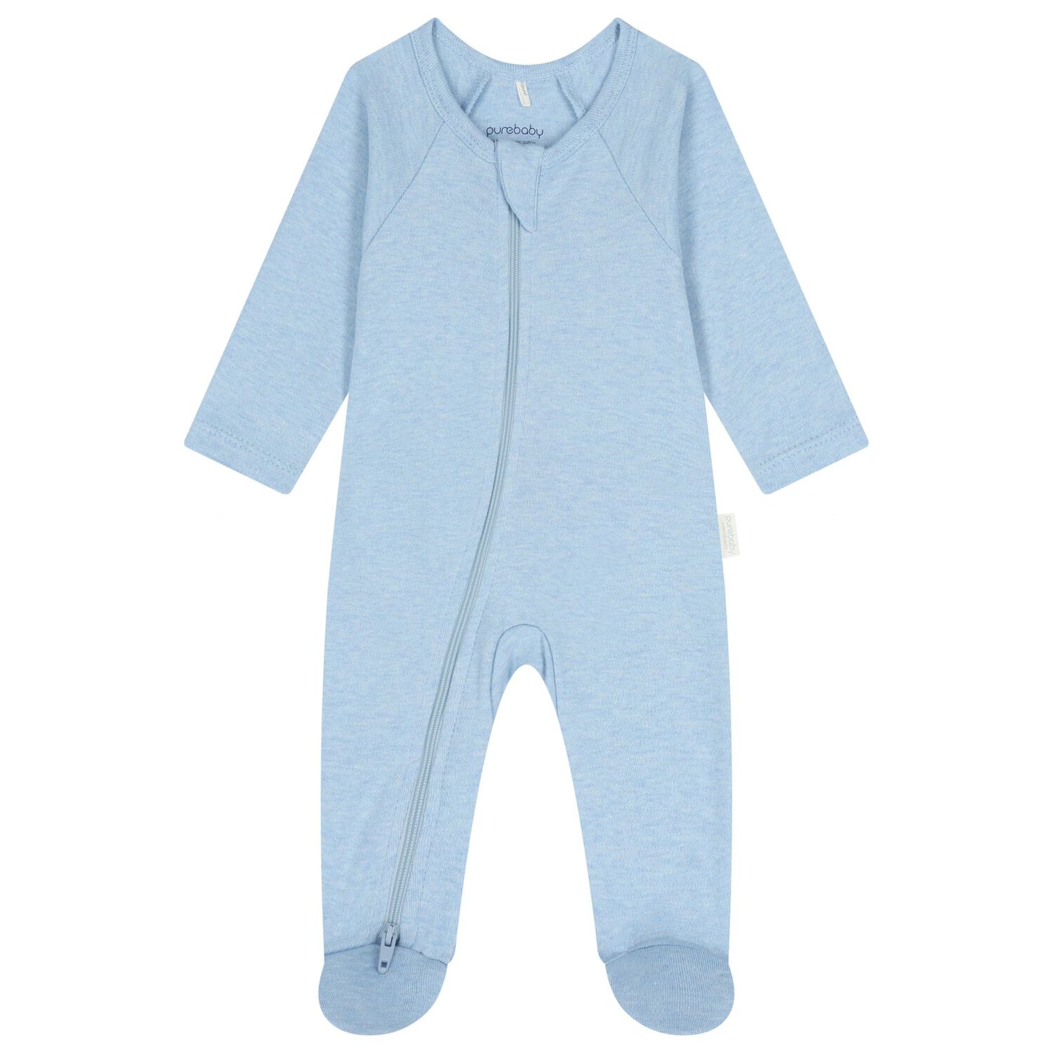 Baby Boys White & Blue Babygrows ( 4 Pack ), 5, hi-res