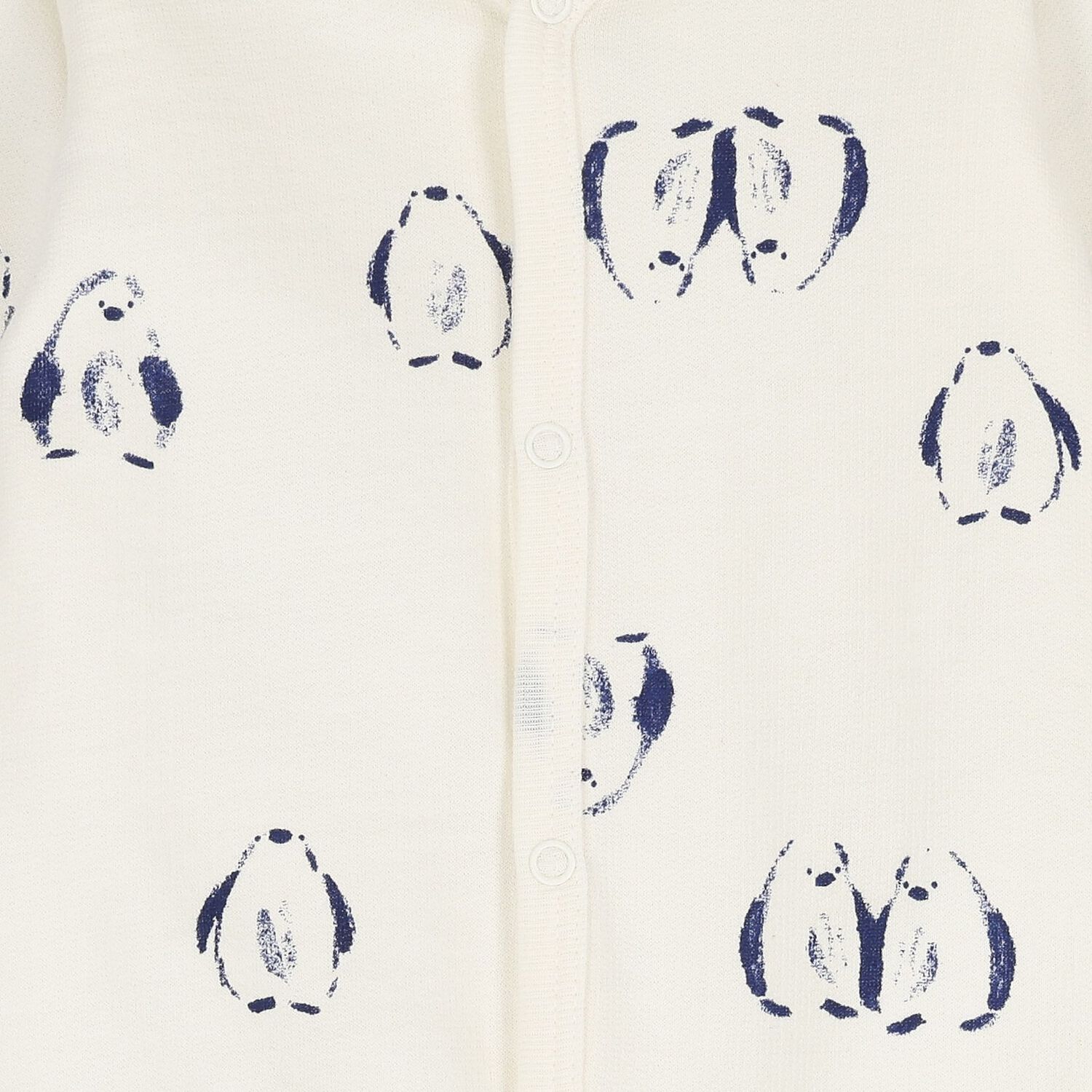 Ivory Penguin Babygrow, 1, hi-res