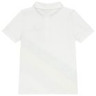 Boys White Logo Polo Shirt, 1, hi-res
