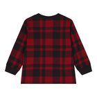 Baby Boys Red & Black Tartan Tracksuit, 1, hi-res