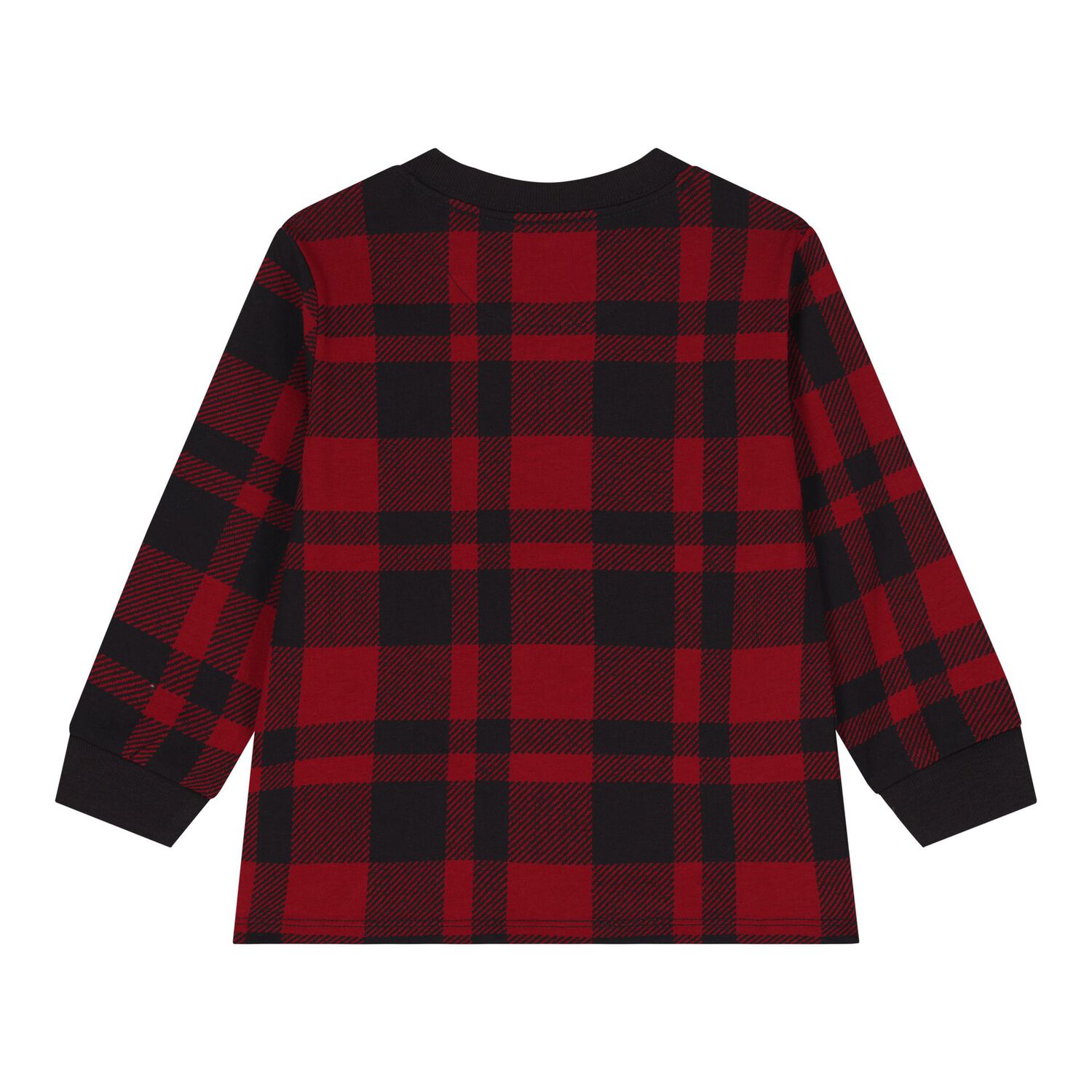 Baby Boys Red & Black Tartan Tracksuit, 1, hi-res