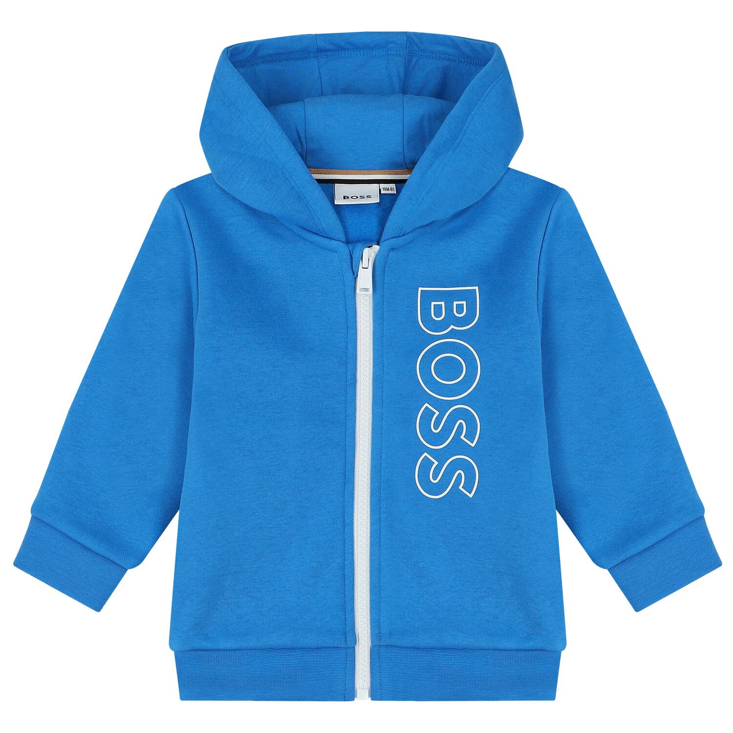 Younger Blue Logo Hooded Zip Up Top, 2, hi-res image number null