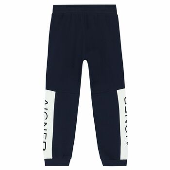 Boys Navy Logo Joggers