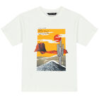 Boys Ivory & Black Shorts Set, 2, hi-res