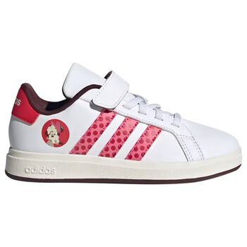 Girls White & Pink Grand Court Minnie Trainers