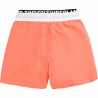 Boys Orange Logo Swim Shorts, 1, hi-res