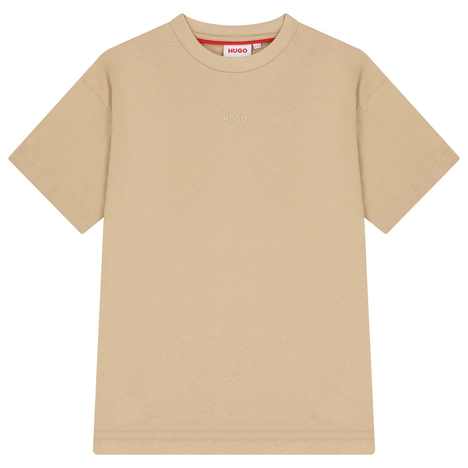 Boys Beige Logo T-Shirt, 3, hi-res
