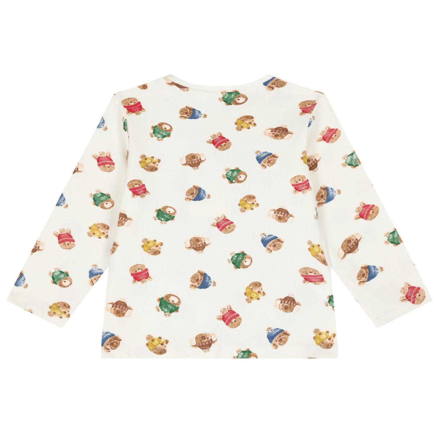 Baby Boys Red & Ivory Long Sleeve Top ( 2-Pack ), 1, hi-res