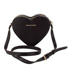 Girls Black Logo Heart Handbag, 1, hi-res