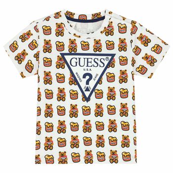 Baby Boys White Logo T-Shirt 