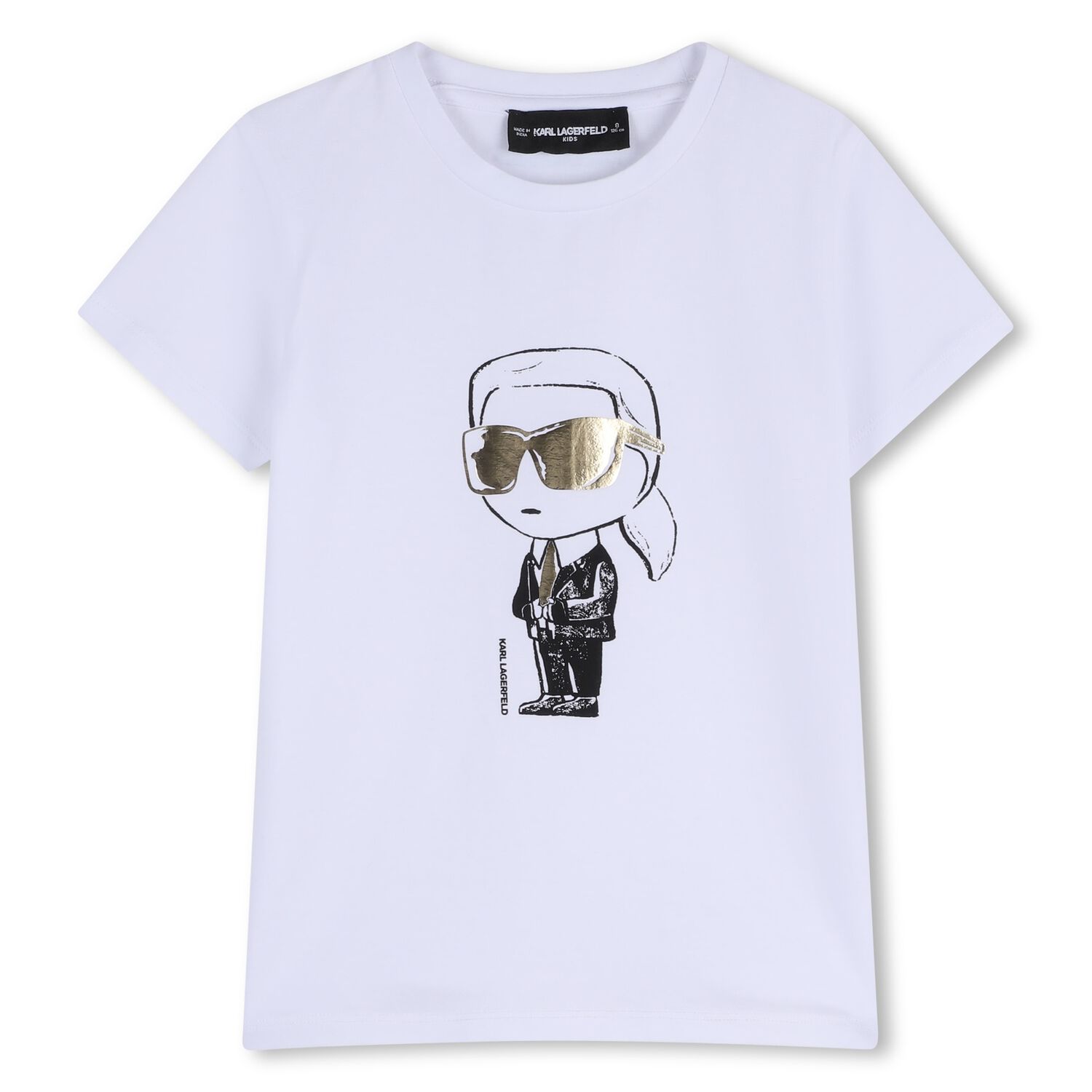 Girls Mini Me White Ikonik T-Shirt, 2, hi-res