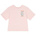 Girls Pink Logo Disney T-Shirt, 1, hi-res