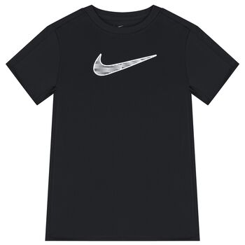 Boys Black & White Logo T-Shirt