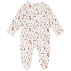 White Festive Babygrow, 1, hi-res