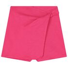 Girls White & Pink Skort Set, 1, hi-res
