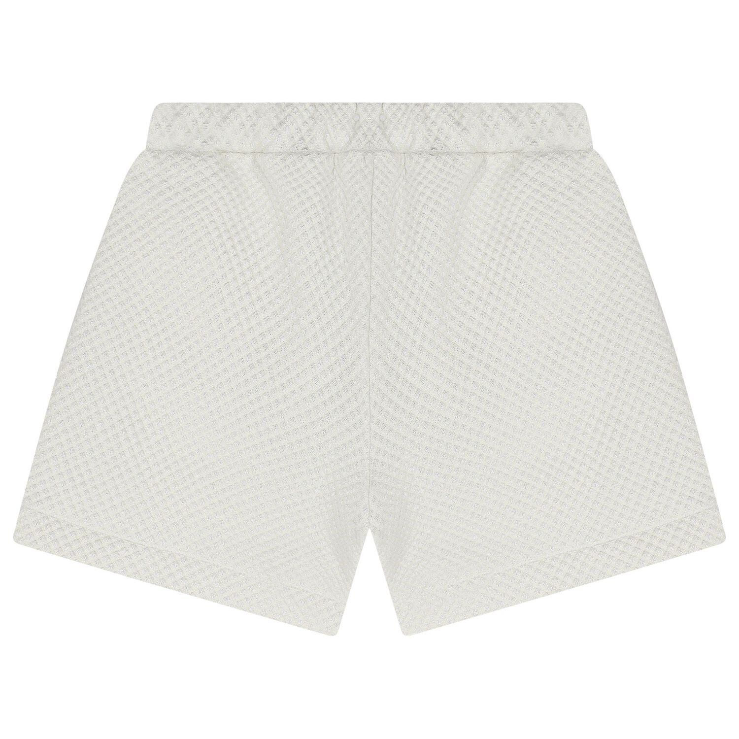 Girls Ivory & Silver Shorts, 1, hi-res