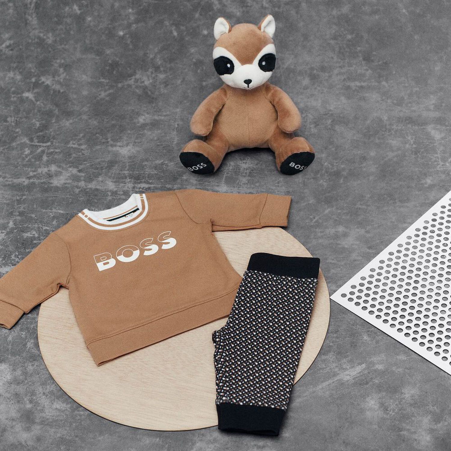 Beige & White Logo Red Panda Toy, 1, hi-res